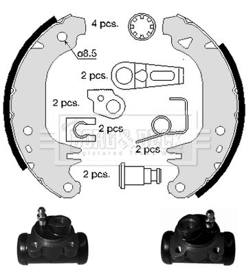 BORG & BECK Jarrukenkäsarja BBS1006K